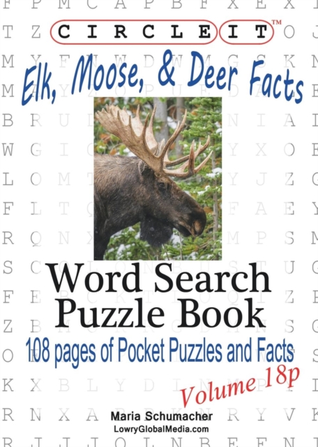 Circle It, Elk, Moose, and Deer Facts, Pocket Size, Word Search, Puzzle Book, Paperback / softback Book