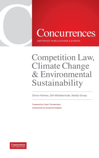 Competition Law, Climate Change & Environmental Sustainability, Hardback Book