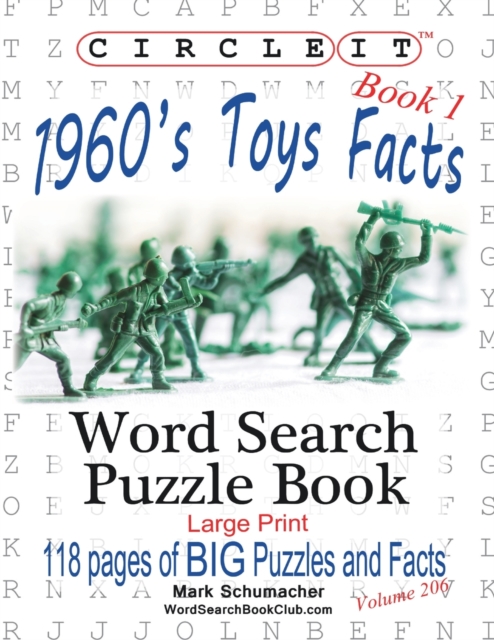 Circle It, 1960s Toys Facts, Book 1, Word Search, Puzzle Book, Paperback / softback Book