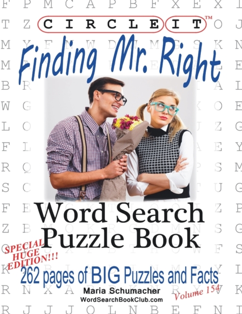 Circle It, Finding Mr. Right, Large Print, Word Search, Puzzle Book, Paperback / softback Book