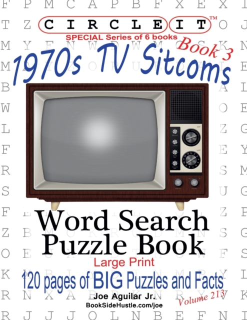 Circle It, 1970s Sitcoms Facts, Book 3, Word Search, Puzzle Book, Paperback / softback Book