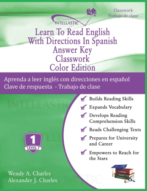 Learn To Read English With Directions In Spanish Answer Key Classwork : Color Edition, Paperback / softback Book