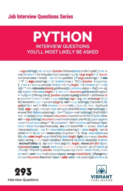 Python Interview Questions You'll Most Likely Be Asked, Paperback / softback Book