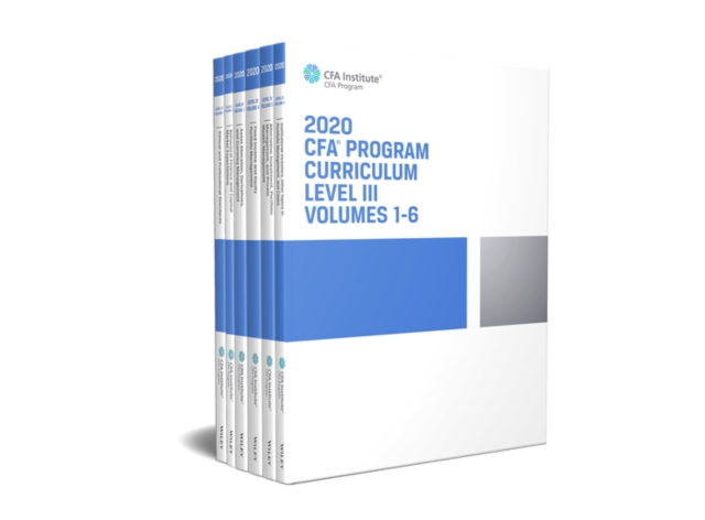 CFA Program Curriculum 2020 Level III, Volumes 1 - 6, Box Set, Paperback / softback Book