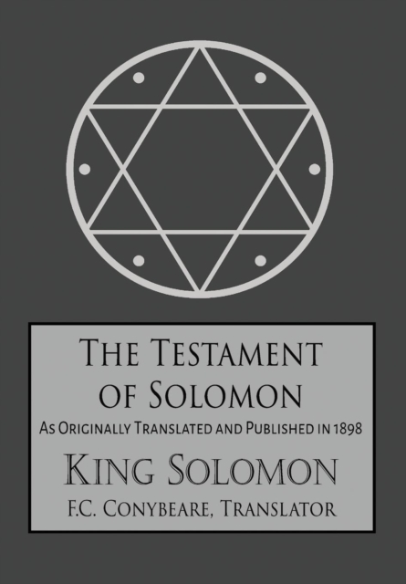 The Testament of Solomon, Hardback Book