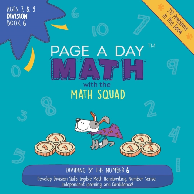 Page a Day Math Division Book 6 : Dividing by 6, Paperback / softback Book