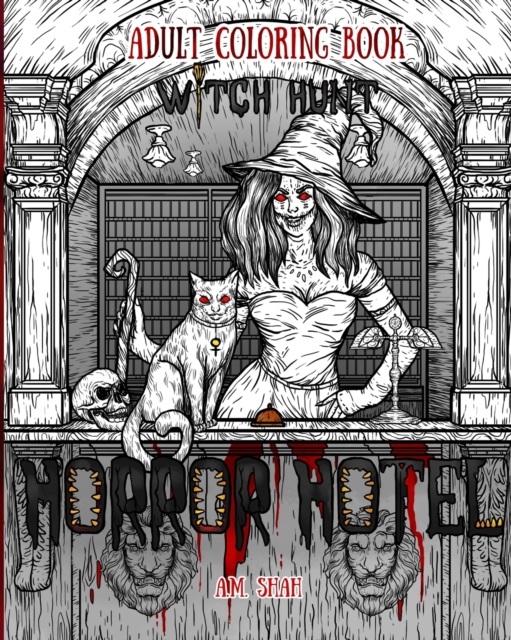 Adult Coloring Book Horror Hotel : Witch Hunt, Paperback / softback Book