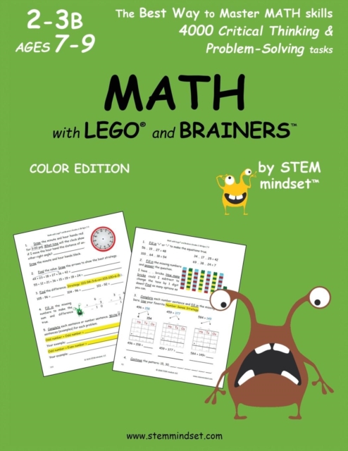 Math with Lego and Brainers Grades 2-3b Ages 7-9 Color Edition, Paperback / softback Book
