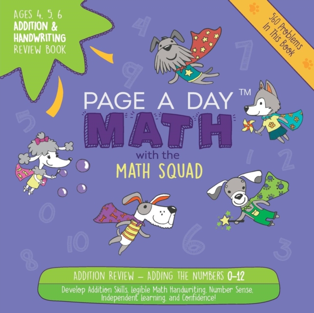 Page a Day Math Addition & Handwriting Review Book : Practice Adding 0-12, Paperback / softback Book