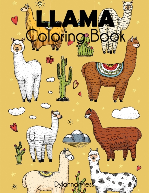 Llama Coloring Book, Paperback / softback Book