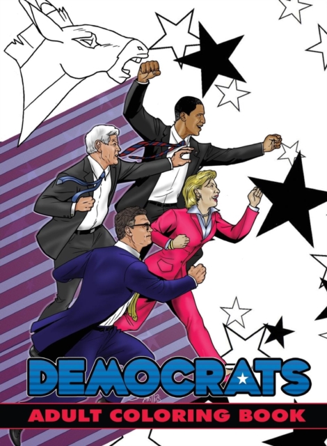Political Power : Democrats Adult Coloring Book, Paperback / softback Book