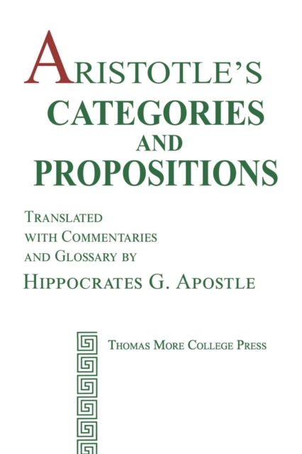Aristotle's Categories and Propositions, Paperback / softback Book