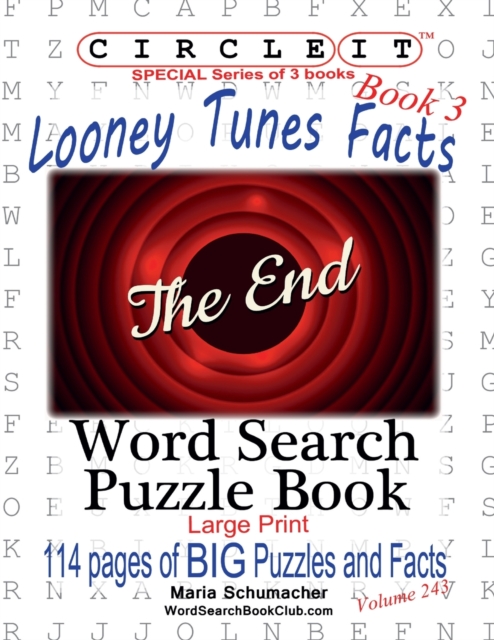 Circle It, Looney Tunes Facts, Book 3, Word Search, Puzzle Book, Paperback / softback Book