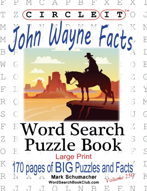 Circle It, John Wayne Facts, Word Search, Puzzle Book, Paperback / softback Book