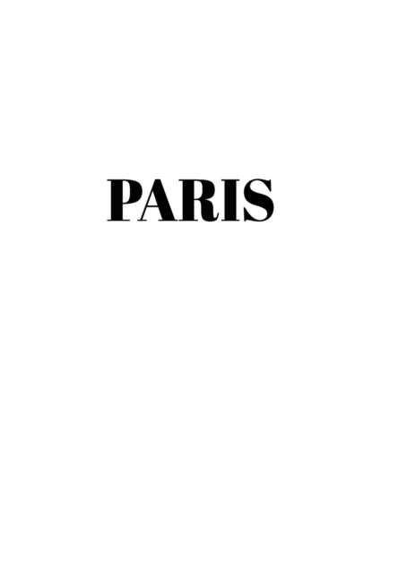 Paris : Hardcover White Decorative Book for Decorating Shelves, Coffee Tables, Home Decor, Stylish World Fashion Cities Design, Hardback Book