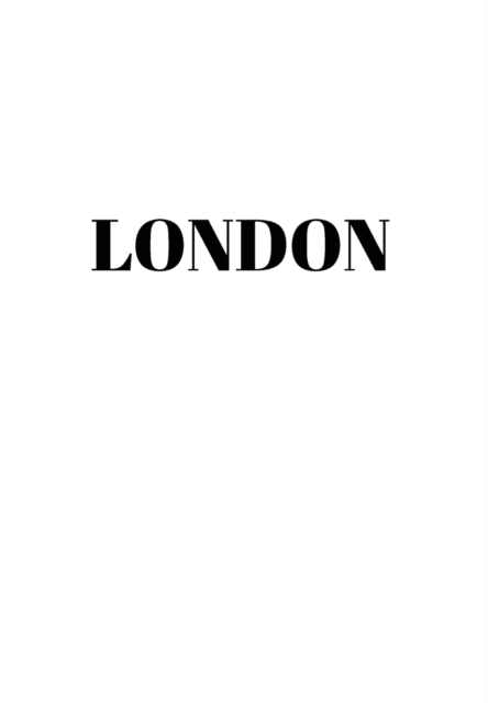 London : Hardcover White Decorative Book for Decorating Shelves, Coffee Tables, Home Decor, Stylish World Fashion Cities Design, Hardback Book