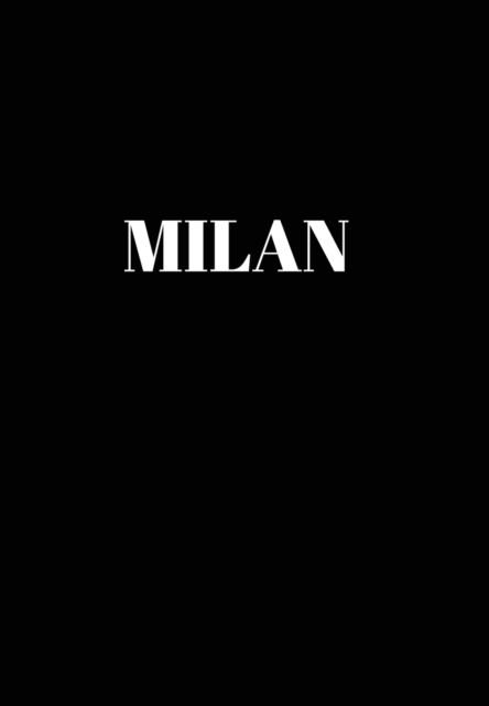 Milan : Hardcover Black Decorative Book for Decorating Shelves, Coffee Tables, Home Decor, Stylish World Fashion Cities Design, Hardback Book