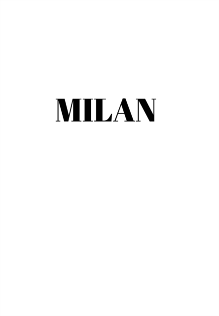 Milan : Hardcover White Decorative Book for Decorating Shelves, Coffee Tables, Home Decor, Stylish World Fashion Cities Design, Hardback Book