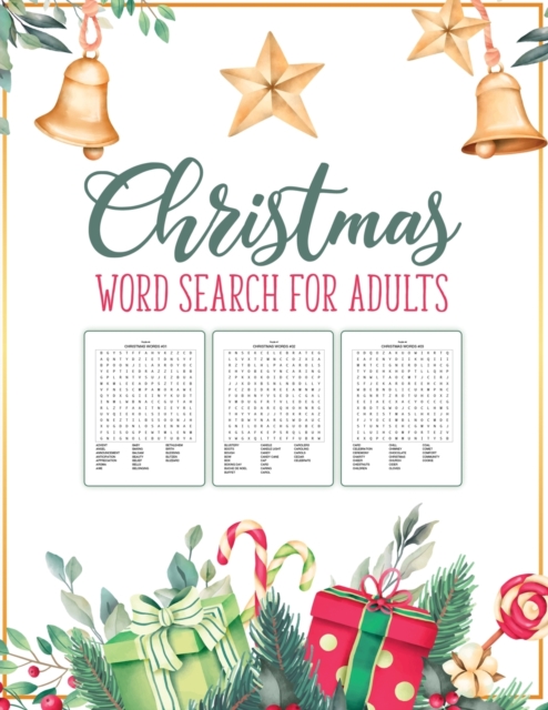 Christmas Word Search For Adults : Puzzle Book Holiday Fun For Adults and Kids Activities Crafts Games, Paperback / softback Book