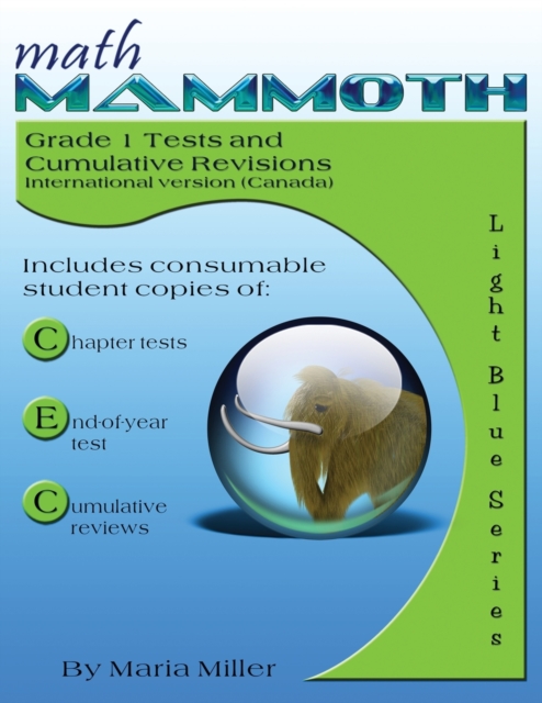 Math Mammoth Grade 1 Tests and Cumulative Reviews (Canadian Version), Paperback / softback Book