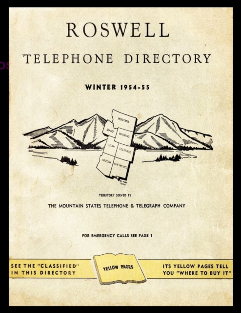 Roswell : Telephone Directory Winter 1954-1955, Paperback / softback Book