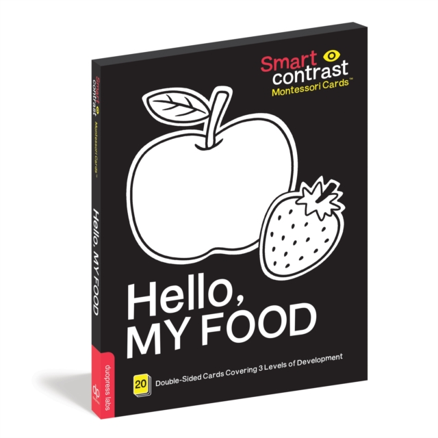Smartcontrast Montessori Cards(R) Hello, My Food : 20 large-size high-contrast cards perfect for your child's brain development., Cards Book
