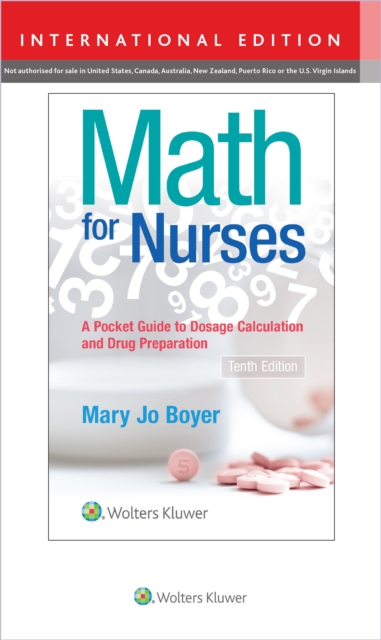 Math For Nurses : : A Pocket Guide to Dosage Calculations and Drug Preparation, Paperback / softback Book