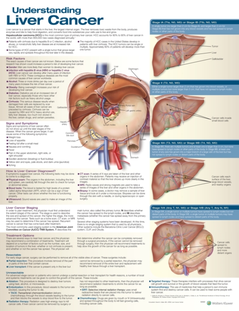 Understanding Liver Cancer Anatomical Chart, Wallchart Book