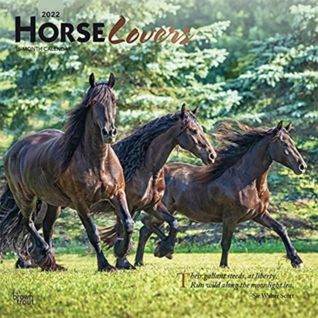 HORSE LOVERS 2022 SQUARE FOIL,  Book