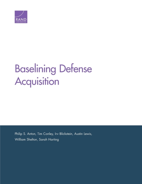 Baselining Defense Acquisition, Paperback / softback Book