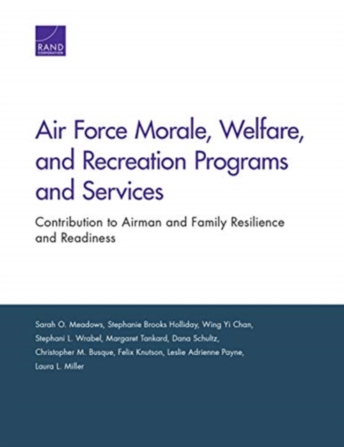 Air Force Morale, Welfare, and Recreation Programs and Services : Contribution to Airman and Family Resilience and Readiness, Paperback / softback Book
