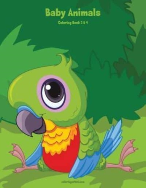 Baby Animals Coloring Book 3 & 4, Paperback / softback Book