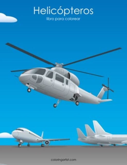 Helicopteros libro para colorear 1, Paperback / softback Book