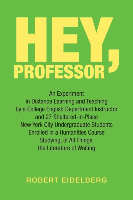 Hey, Professor : An Experiment in Distance Learning and Teaching by a College English Department Instructor and 27 Sheltered-In-Place New York City Undergraduate Students Enrolled in a Humanities Cour, Paperback / softback Book