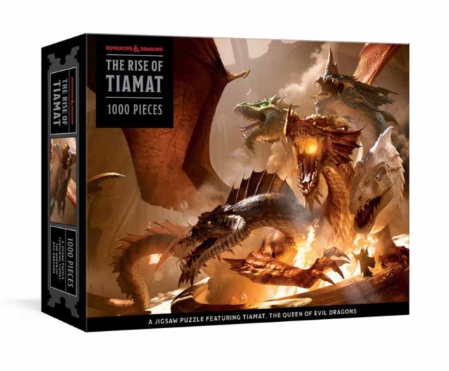 The Rise of Tiamat Dragon Puzzle : 1000-Piece Jigsaw Puzzle Featuring the Queen of Evil Dragons: Jigsaw Puzzles for Adults, Jigsaw Book