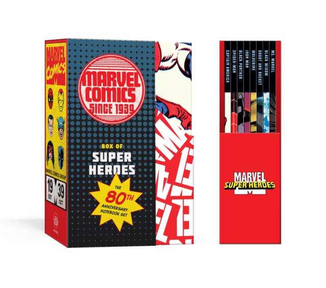 Marvel's Box of Super Heroes : The 80th Anniversary Mini Notebook Set, Diary or journal Book