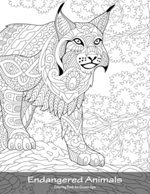Endangered Animals Coloring Book for Grown-Ups 1, Paperback / softback Book