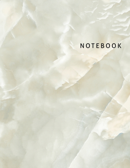 Notebook : Blank Unlined Notebook, White Marble Cover, Large Sketch Book 8.5 x 11, Paperback Book