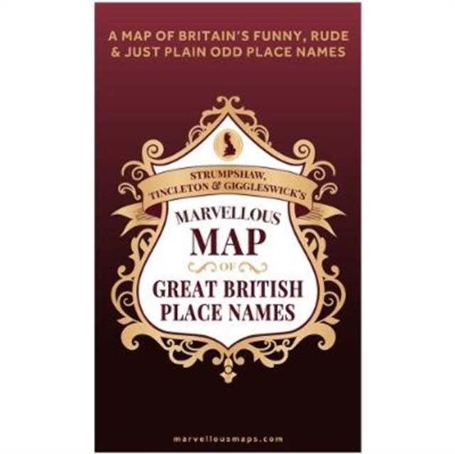Marvellous Map of Great British Place Names, Sheet map, folded Book