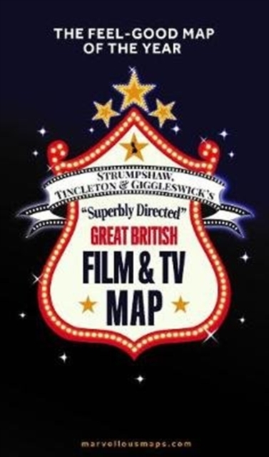Great British Film & TV Map, Sheet map, folded Book