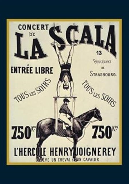 Carnet Blanc, Affiche La Scala "L'Hercule", Paperback / softback Book