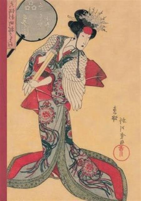 Carnet Blanc, Estampe Femme A l'Eventail, Japon 19e, Paperback / softback Book