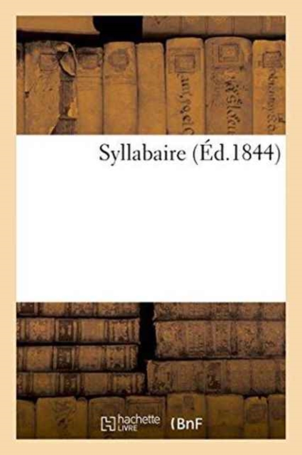 Syllabaire, Paperback / softback Book