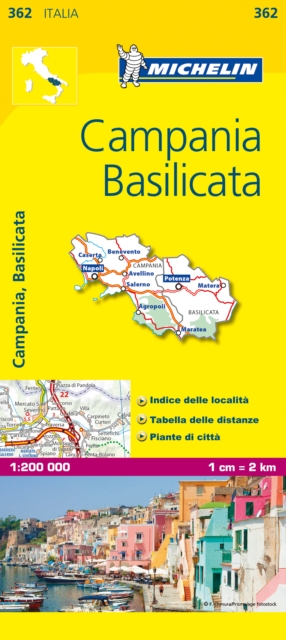 Campania - Michelin Local Map 362 : Map, Sheet map Book