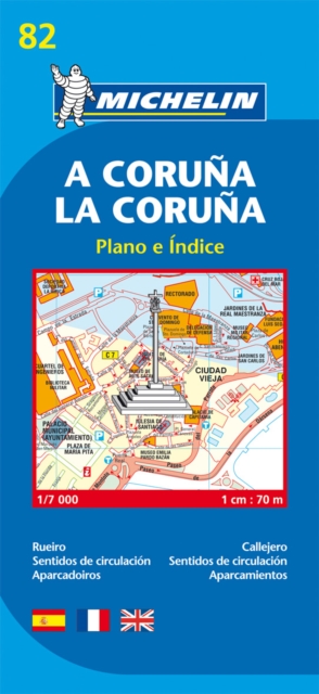 La Coruna City Plan, Sheet map, folded Book