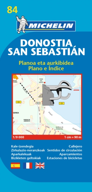 San Sebastian - Michelin City Plan 84 : City Plans, Sheet map Book