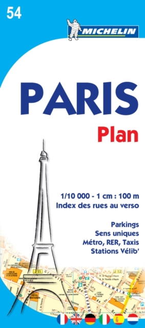 Paris Plan, Sheet map, folded Book