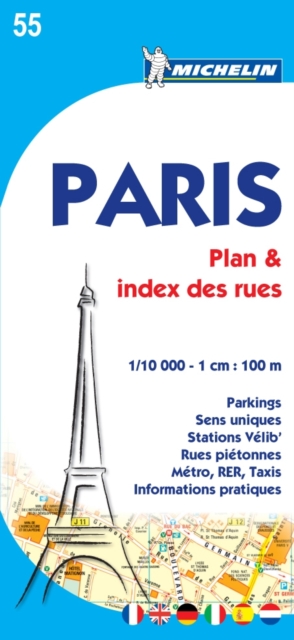 Paris Plan & Index des Rues Map, Paperback Book