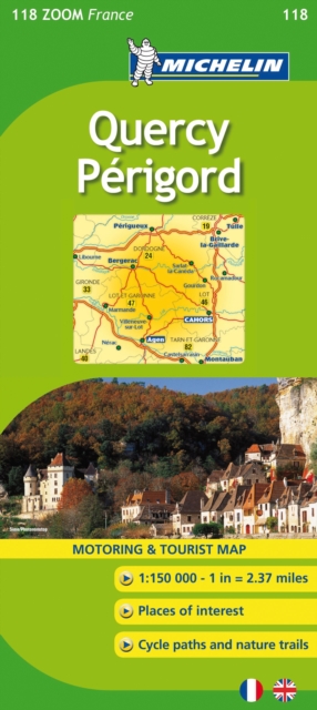 Map 0118 Quercy Perigord, Sheet map, folded Book