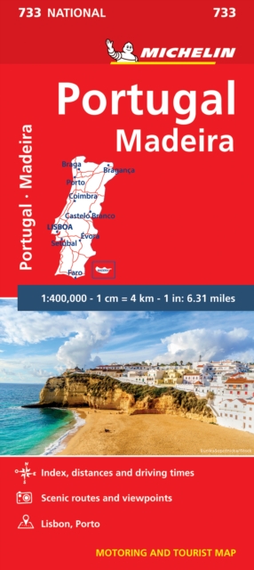Portugal & Madeira - Michelin National Map 733 : Map, Sheet map Book